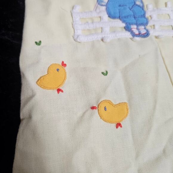 VTG Boys Chicken Embroidered Applique Overalls with ABC Jacket, size 3 months - Picture 6 of 13